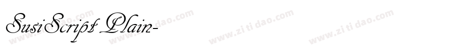SusiScript Plain字体转换